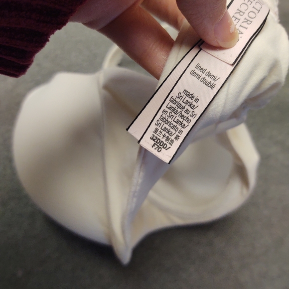 Victoria's Secret Lightly Lined Demi Bra, White - Picture 4 of 5